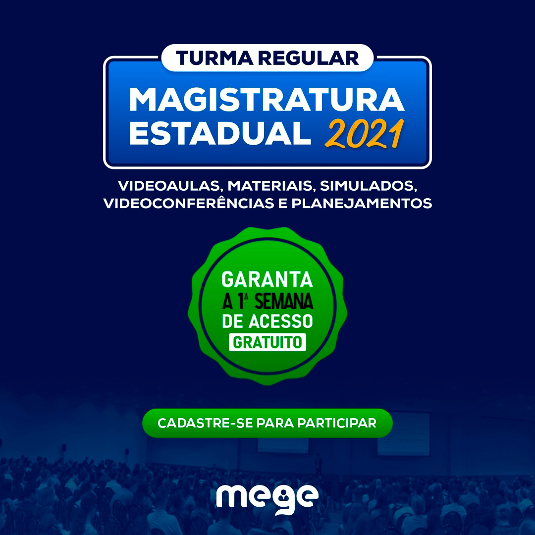 Magistratura Estadual 2021