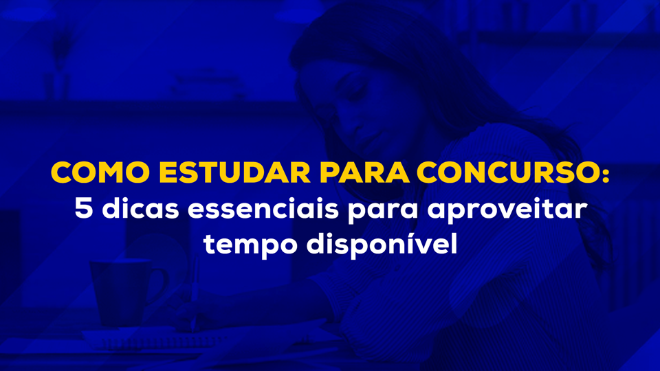 como estudar para concurso