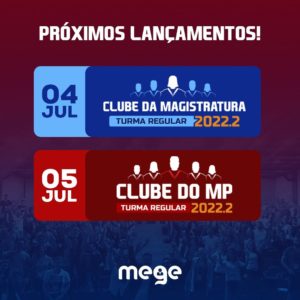 Clube da Magistratura e Clube do MP 2022.2