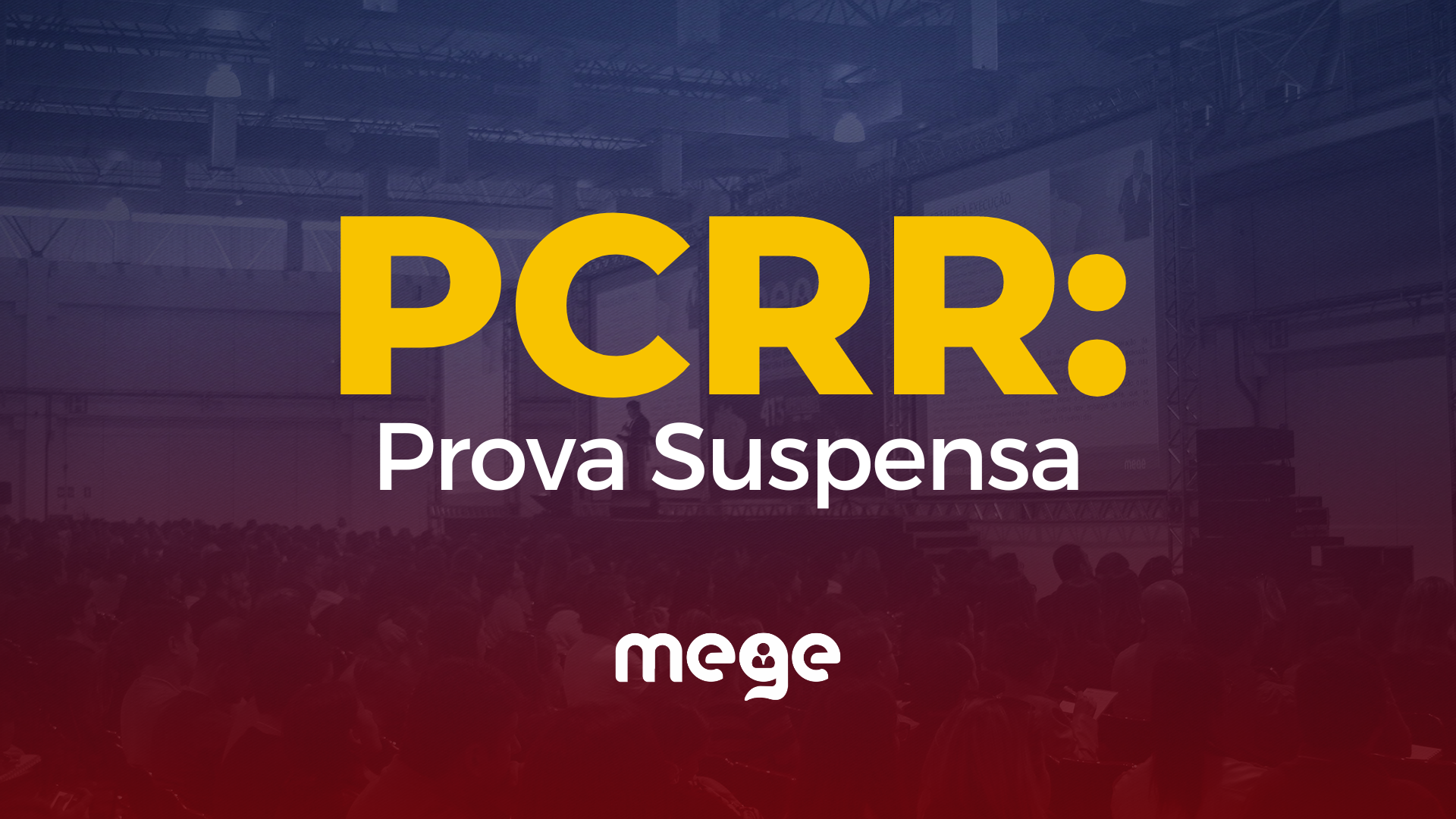 PCRR: provas suspensas