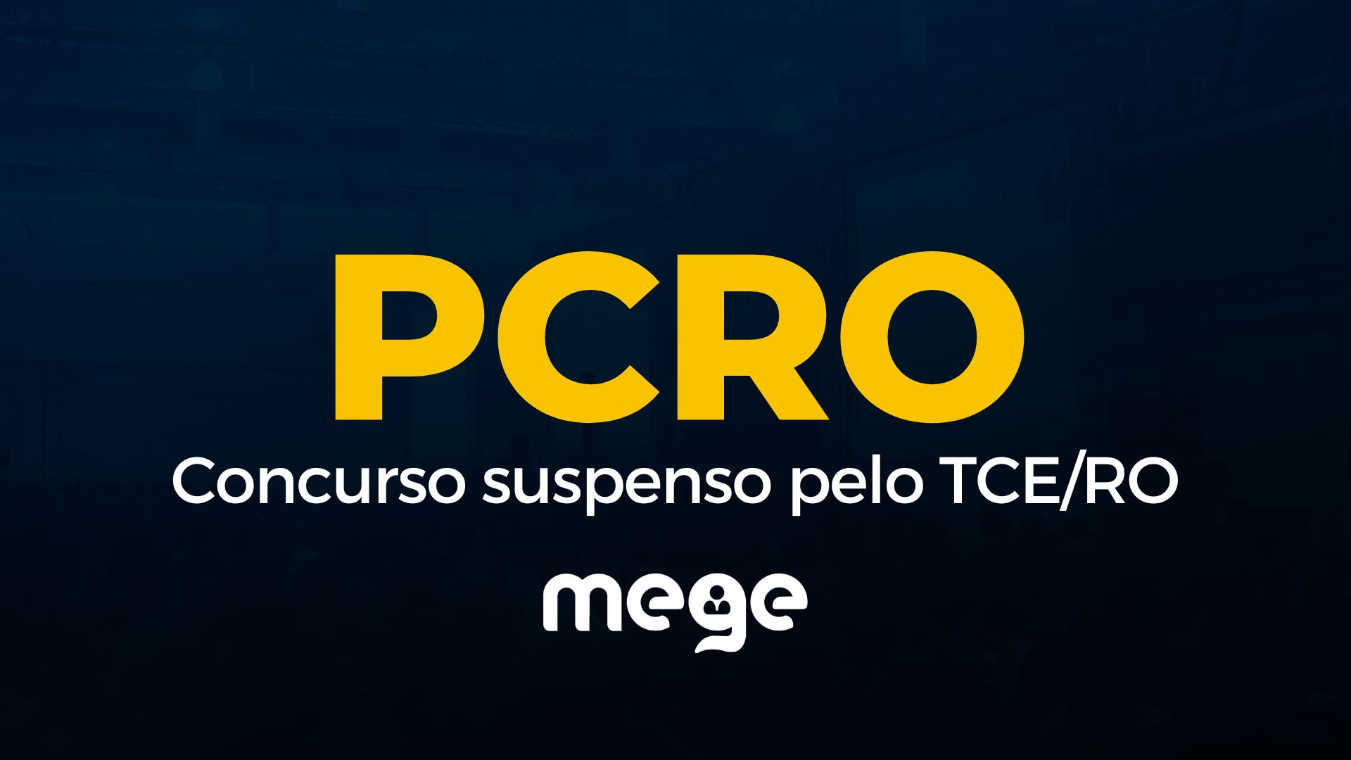PCRO: Concurso suspenso pelo TCE/RO