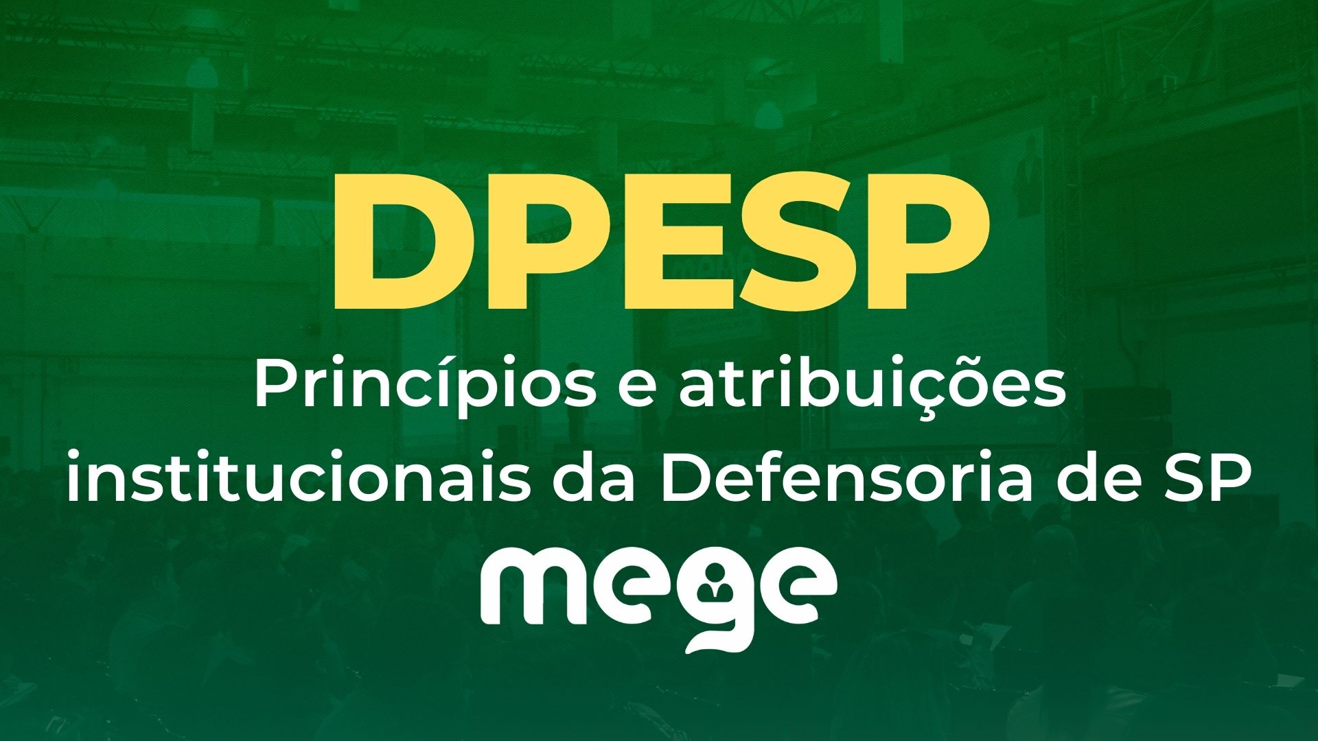 DPESP: Princípios e atribuições institucionais da Defensoria Pública de SP