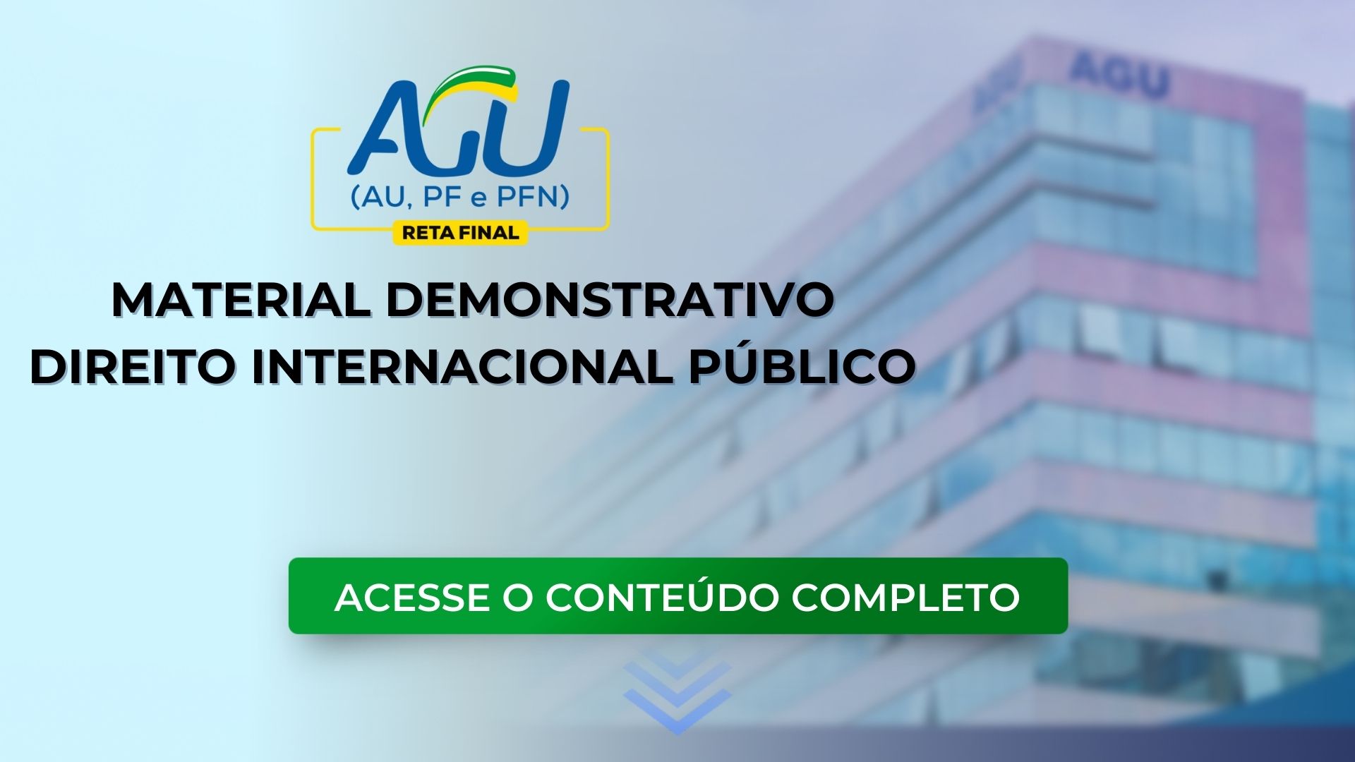 AGU: material demonstrativo de Direito Internacional Público