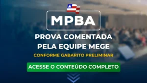 MPBA Prova Comentada