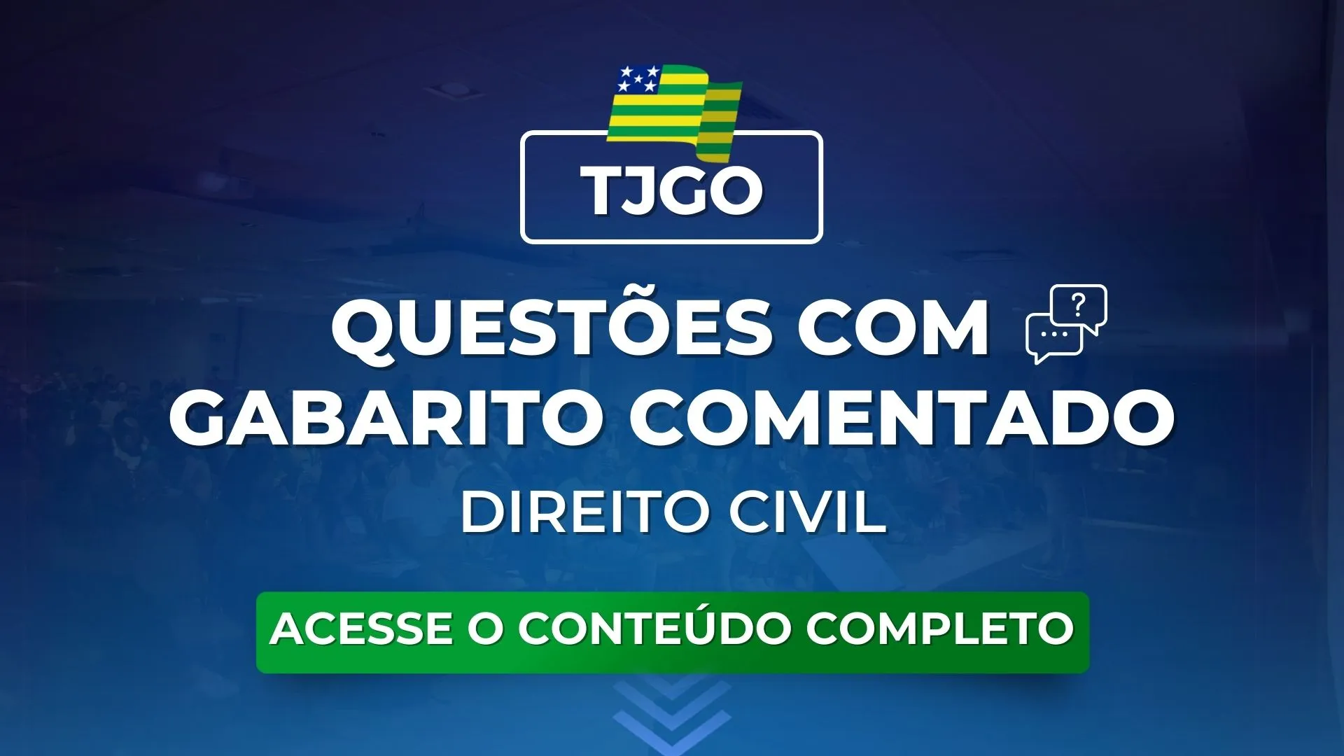 TJGO: Questões obrigatórias de Civil com gabarito comentado para o concurso