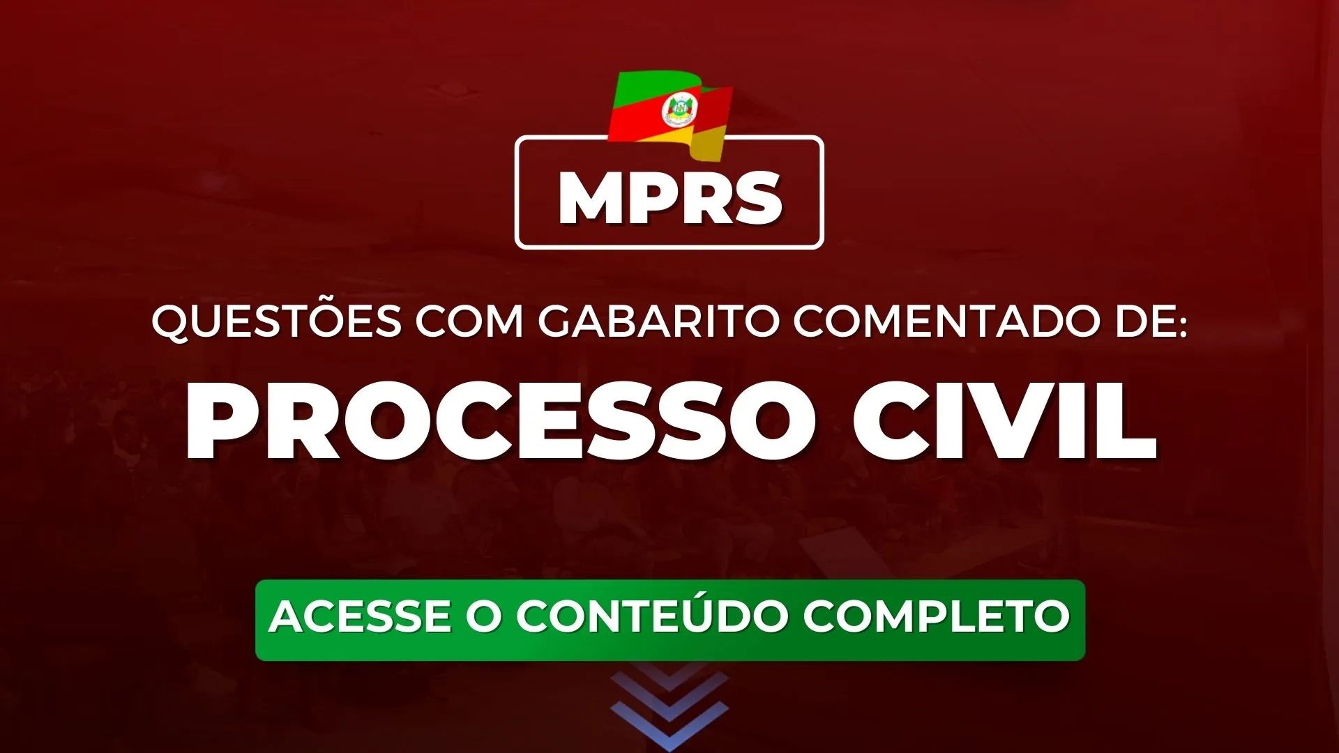 MPRS: Questões de Processo Civil com gabarito comentado para o concurso