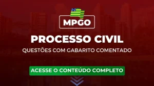 MPGO: Questões obrigatórias de Direito Administrativo com gabarito comentado para o concurso