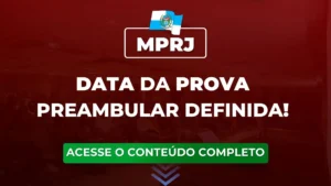 MPRJ 2024: Data da prova preambular definida. Saiba tudo sobre o concurso!