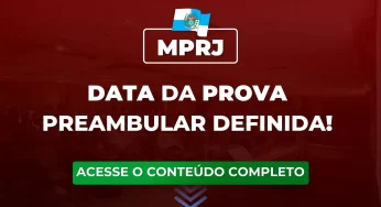 MPRJ 2024: Data da prova preambular definida. Saiba tudo sobre o concurso!