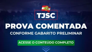prova comentada TJSC