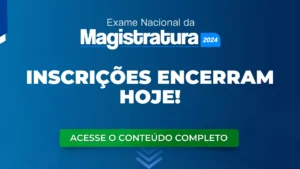 ENAM: inscrições para o Exame encerram hoje (07/03)!