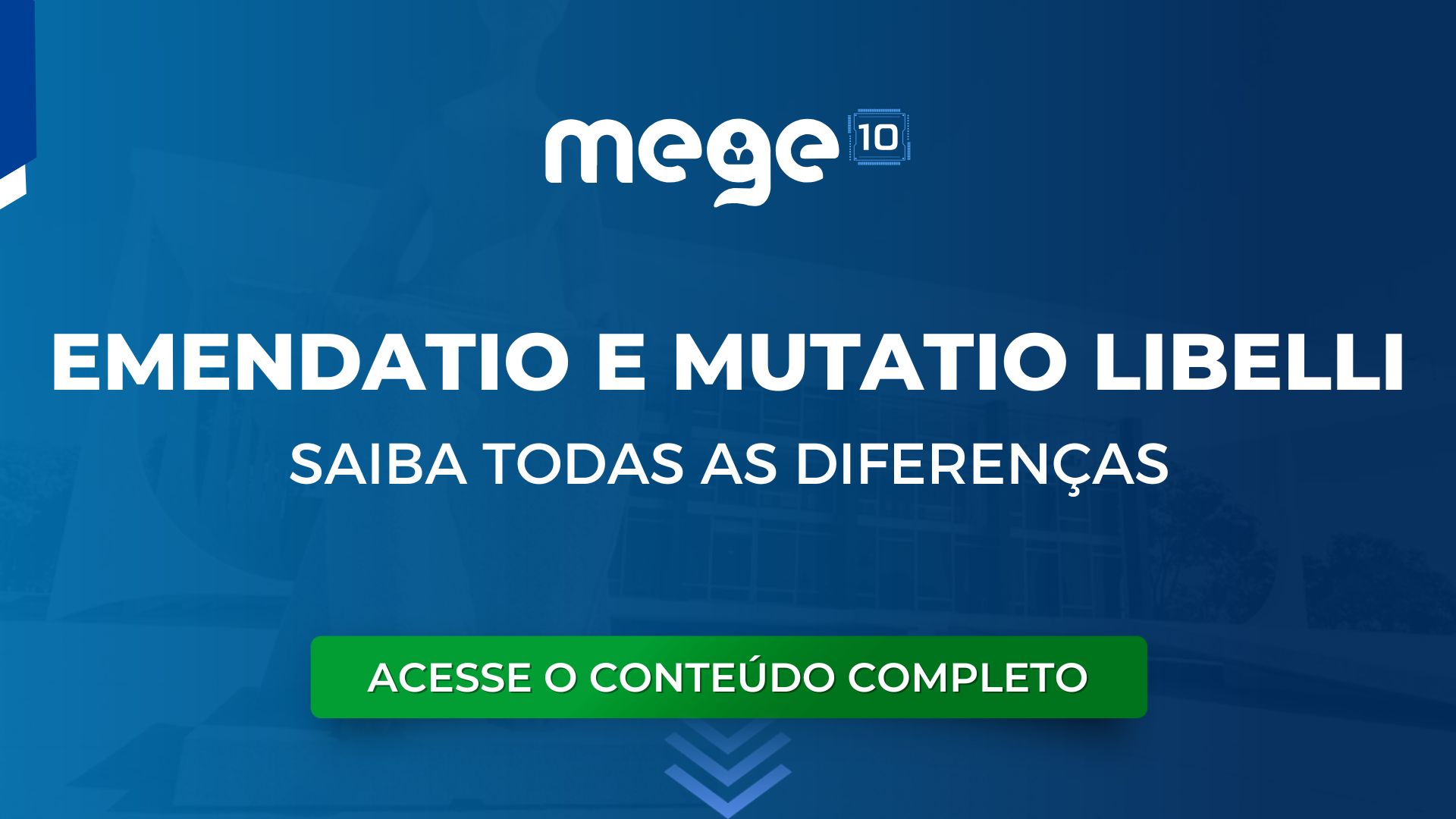 Saiba a Diferença entre Emendatio Libelli e Mutatio Libelli: Conceitos Essenciais no Processo Penal