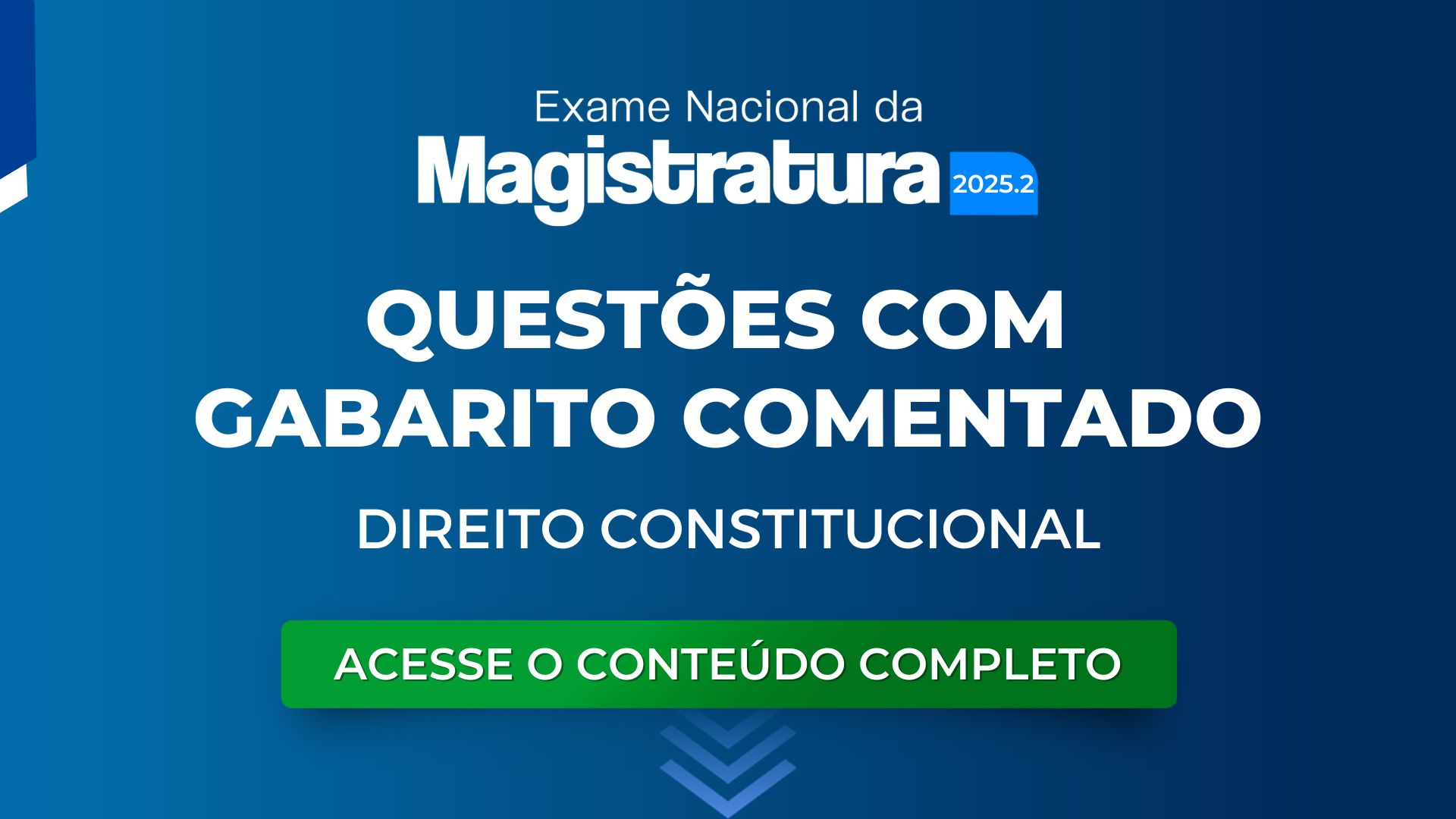 Preparação para o ENAM: questões com gabarito comentado de Constitucional