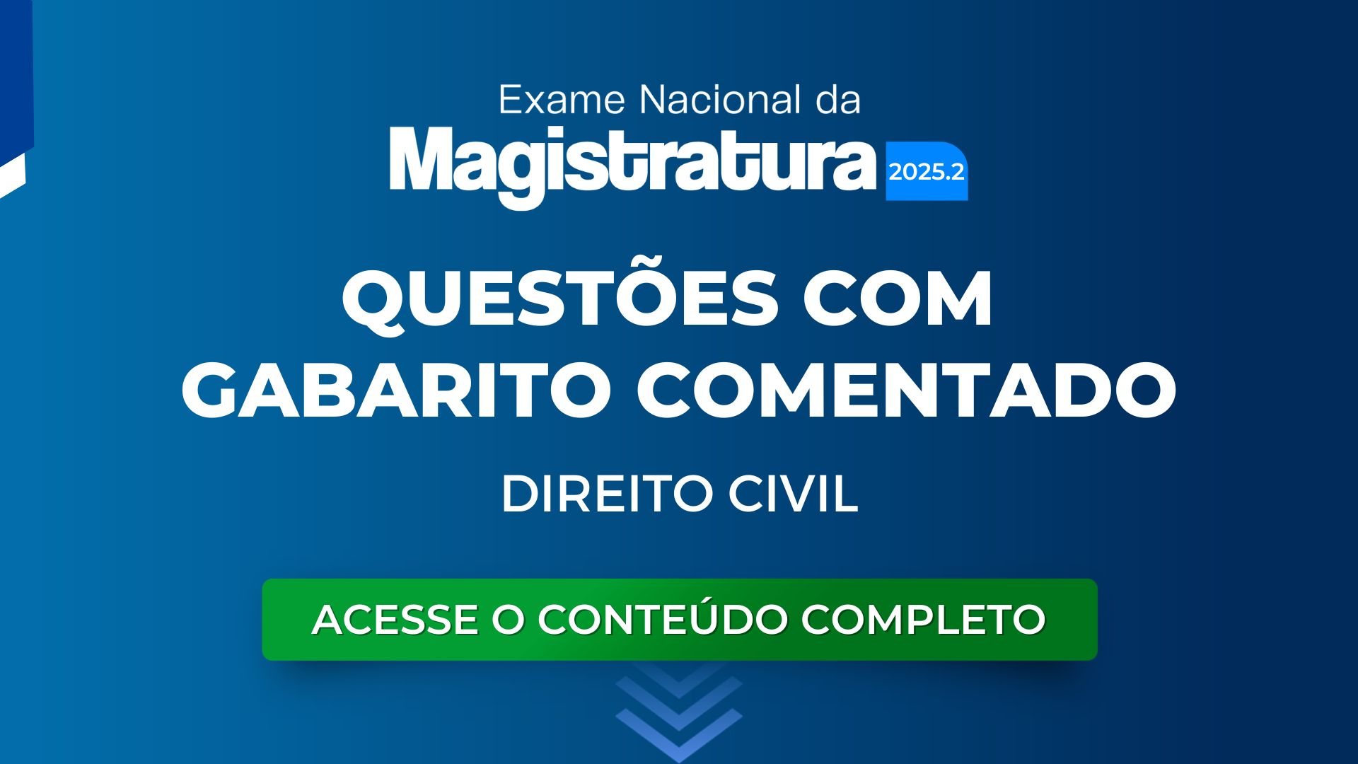 Preparação para o ENAM: questões com gabarito comentado de Civil
