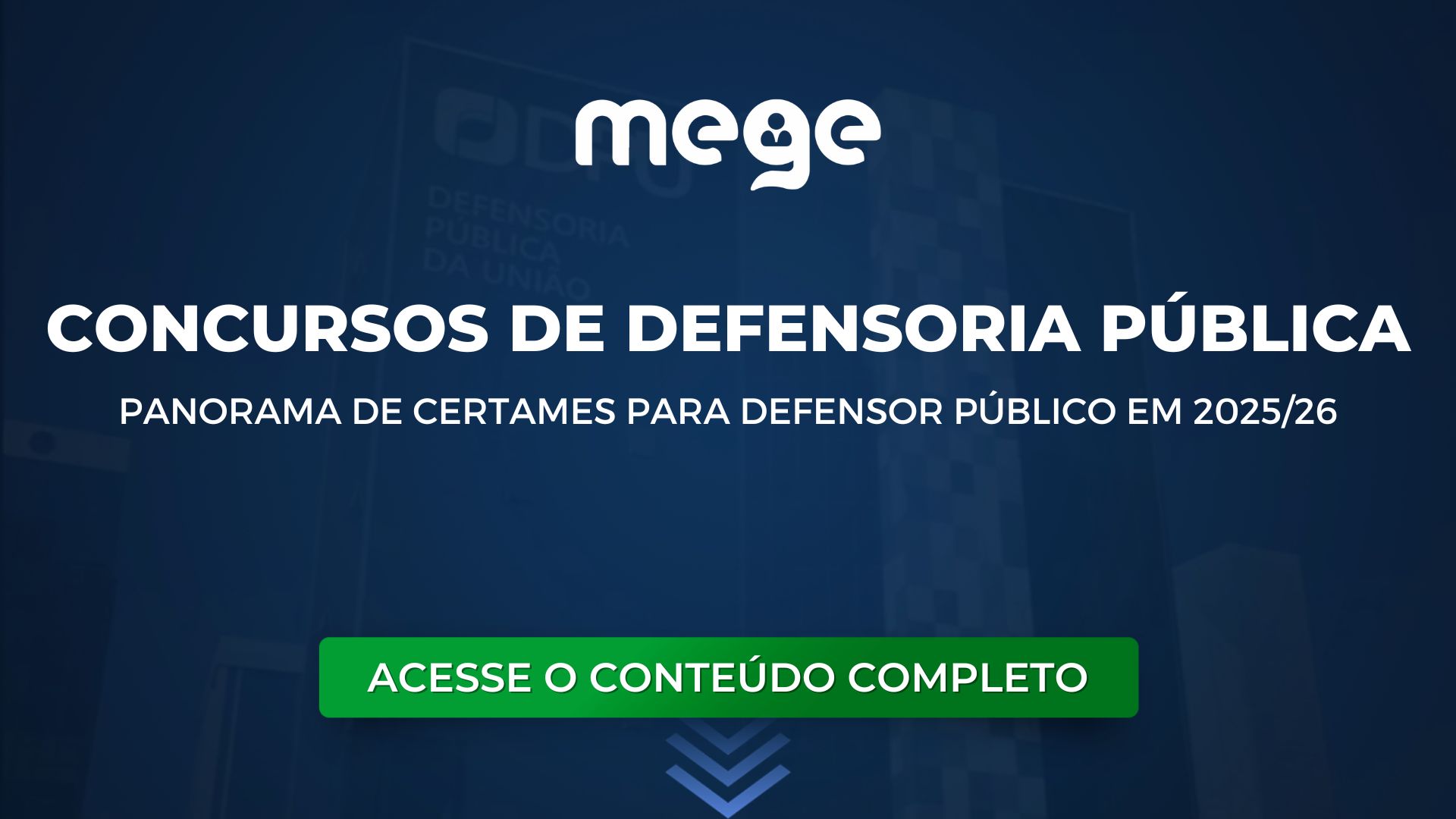 Panorama dos Concursos para Defensoria Pública – 2025/2026