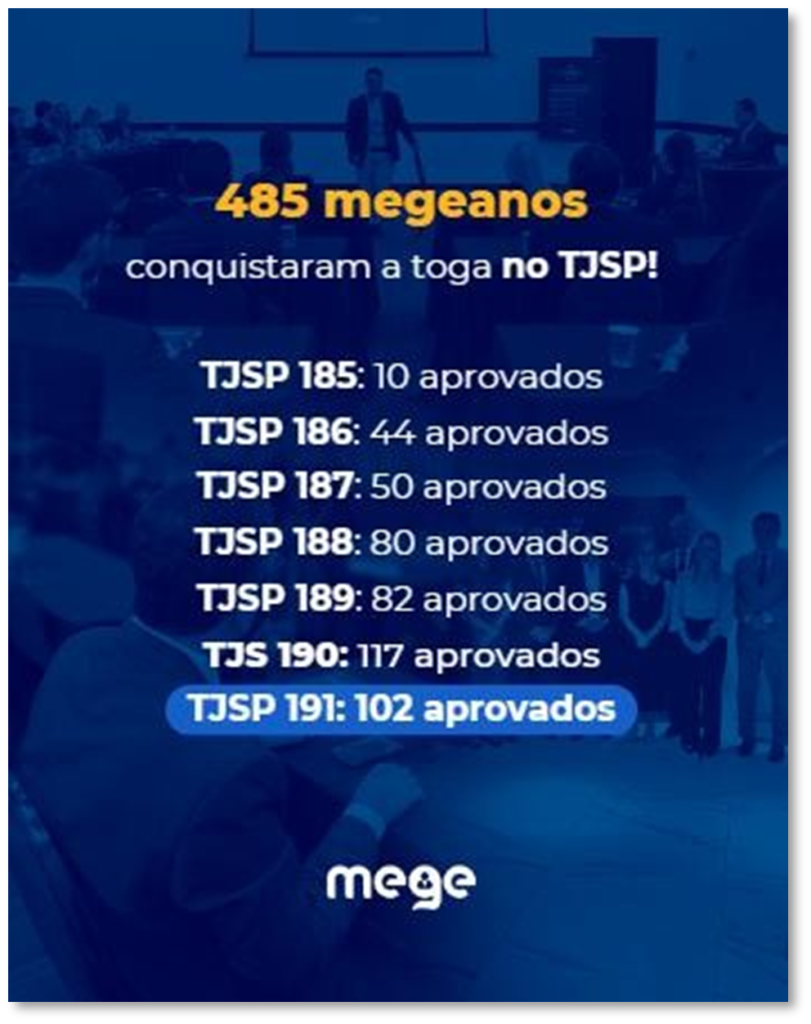 aprovados mege TJSP