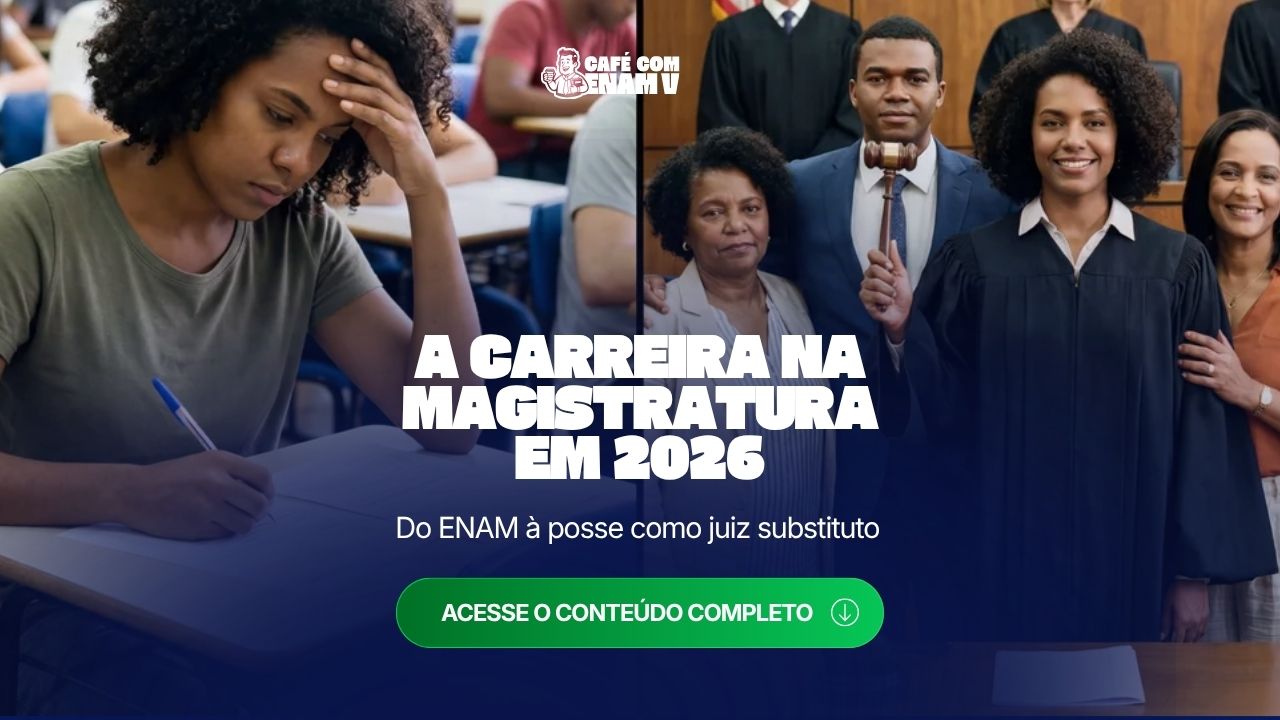 Carreira na magistratura em 2026: do ENAM à posse como juiz substituto