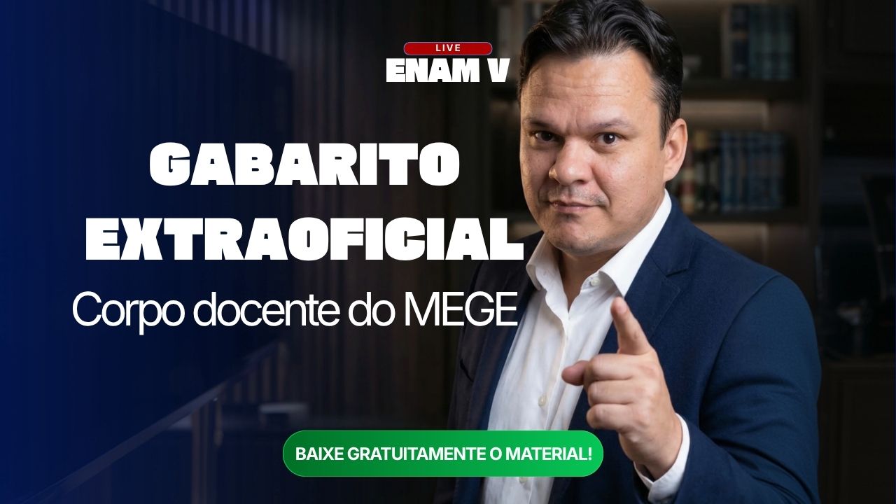 Gabarito Extraoficial do ENAM V: análise dos professores do MEGE por disciplina