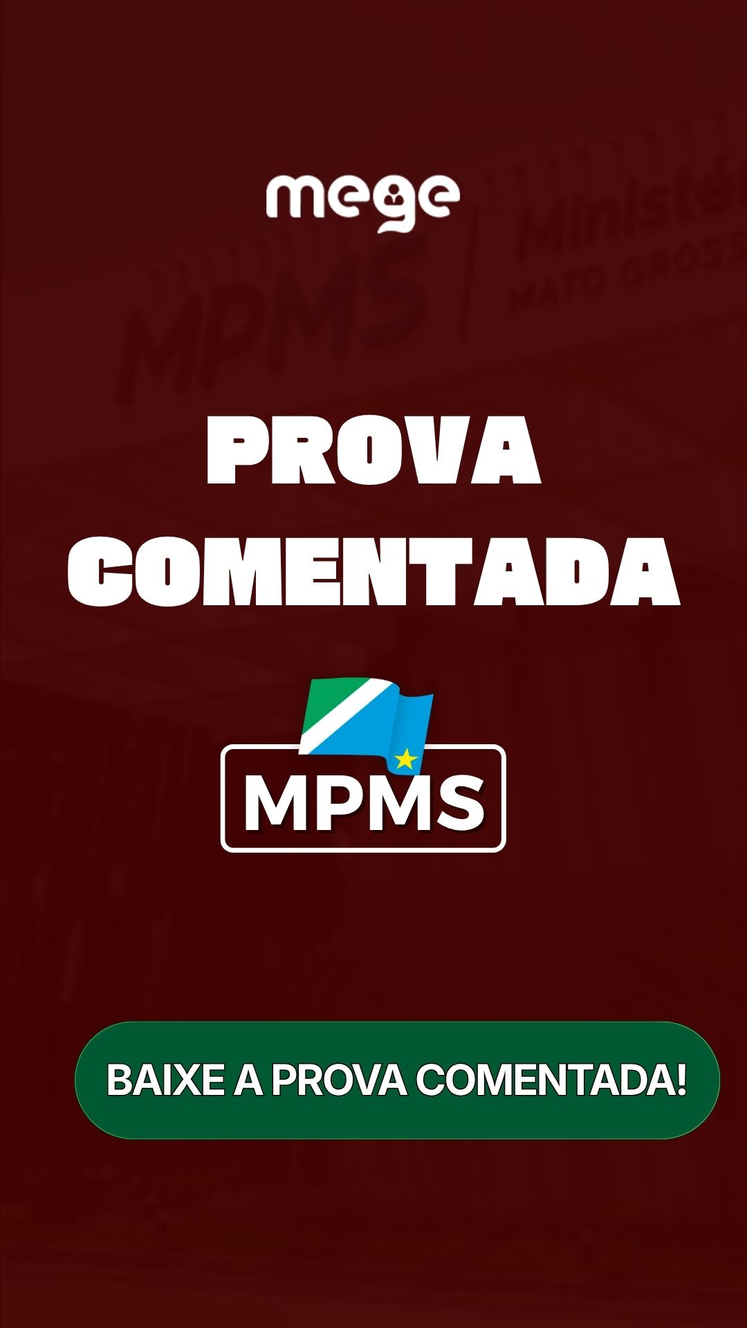 MPMS 2026 Prova Comentada pela Equipe Mege. Conforme gabarito preliminar