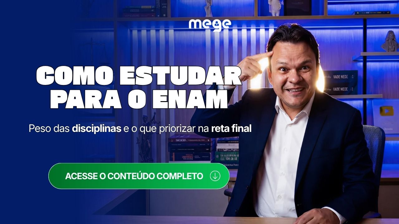 Como estudar para o ENAM: peso das disciplinas e o que priorizar na reta final