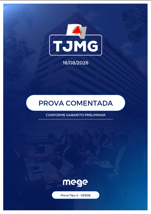 Prova comentada TJMG