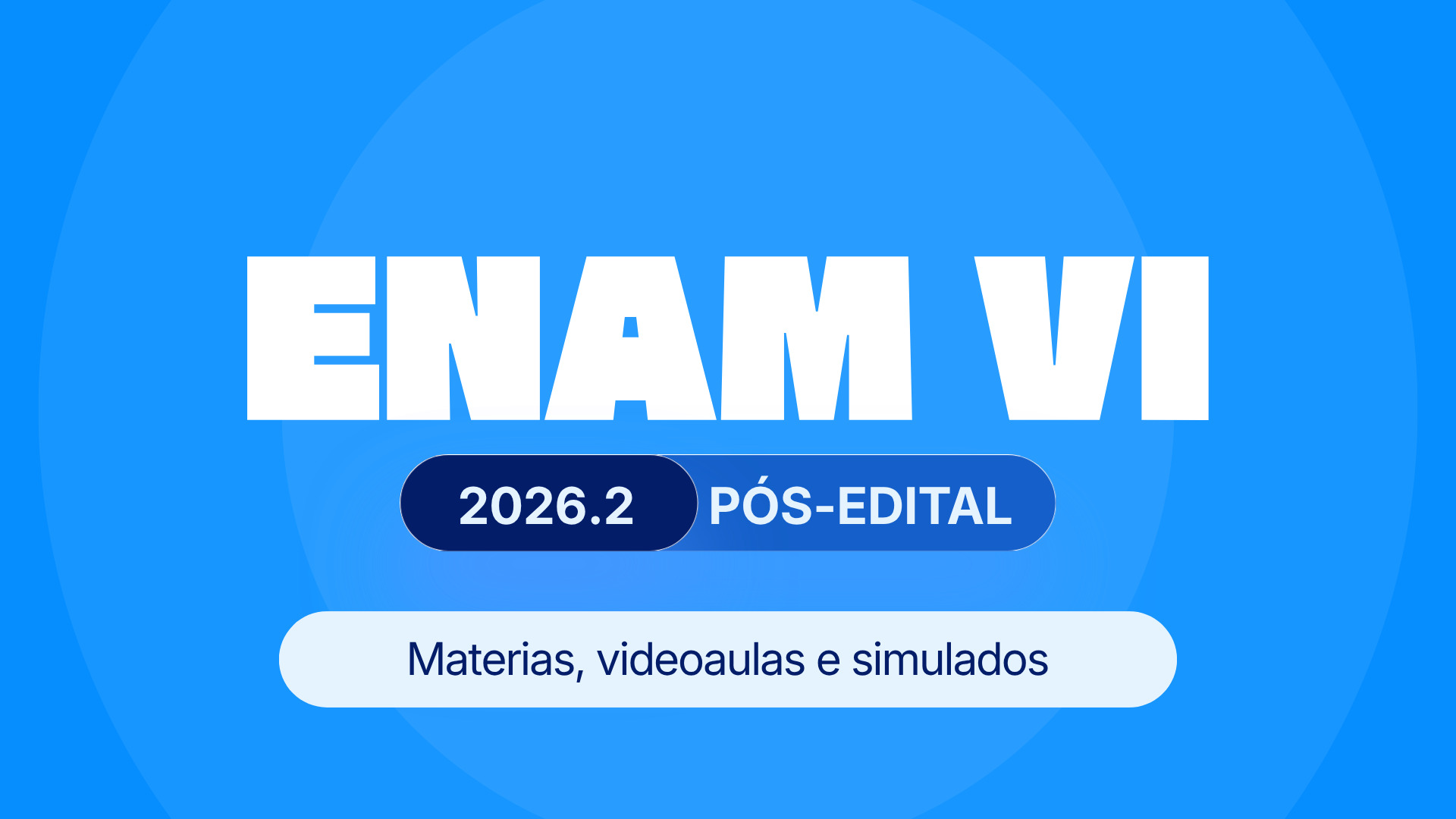 turma reta final pos edital curso mege enam exame nacional da magistratura 2026 enam VI
