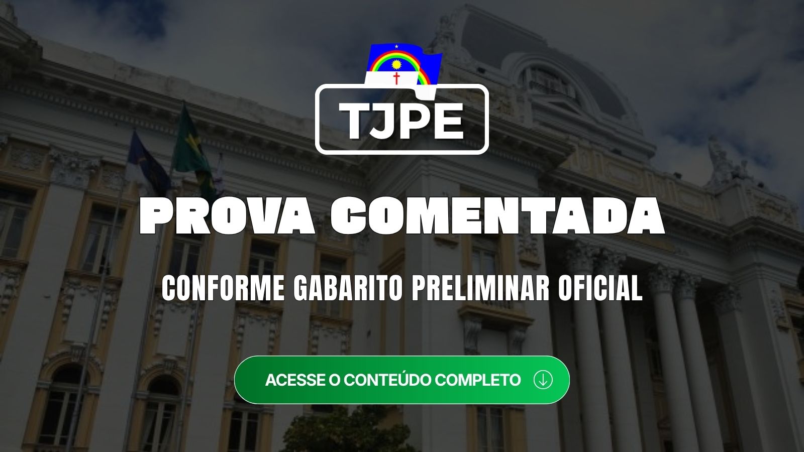 TJPE 2026: prova comentada pela equipe mege conforme gabarito preliminar oficial